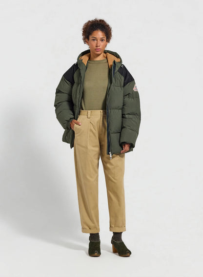 Pyrenex Retro Sten dark khaki unisex natural down jacket