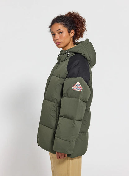 Pyrenex Retro Sten dark khaki unisex natural down jacket