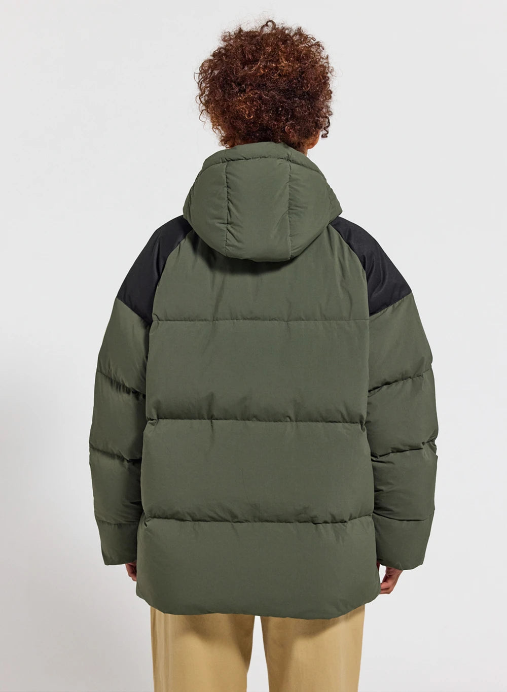 Pyrenex Retro Sten dark khaki unisex natural down jacket