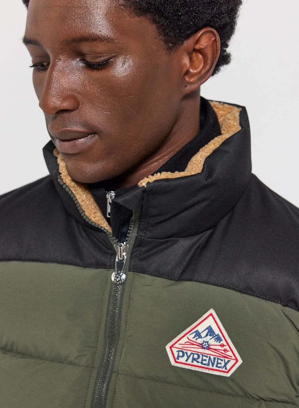 Pyrenex Retro John sleeveless down jacket dark khaki