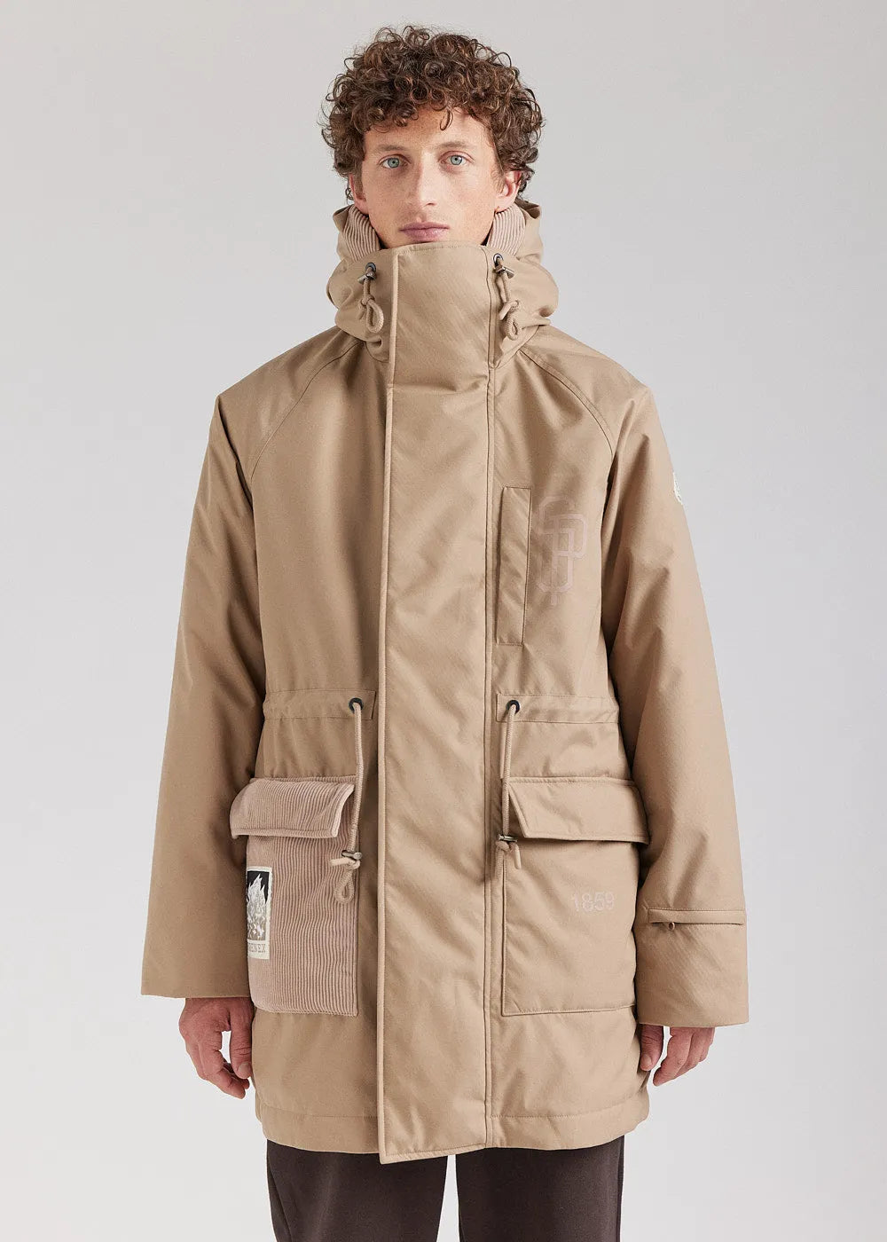 Men's winter parka Pyrenex x Supakitch PRK Light Taupe
