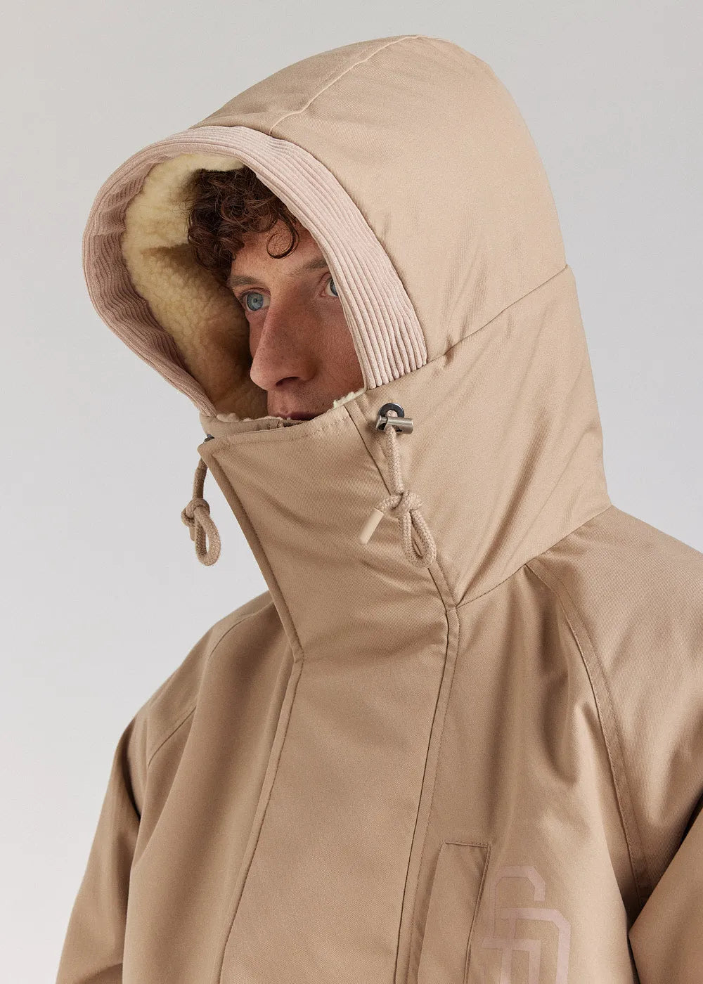 Men's winter parka Pyrenex x Supakitch PRK Light Taupe