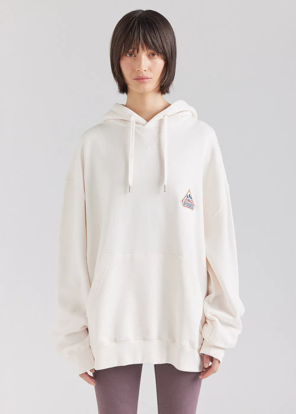 Pyrenex Journey Chalk unisex organic cotton hoodie