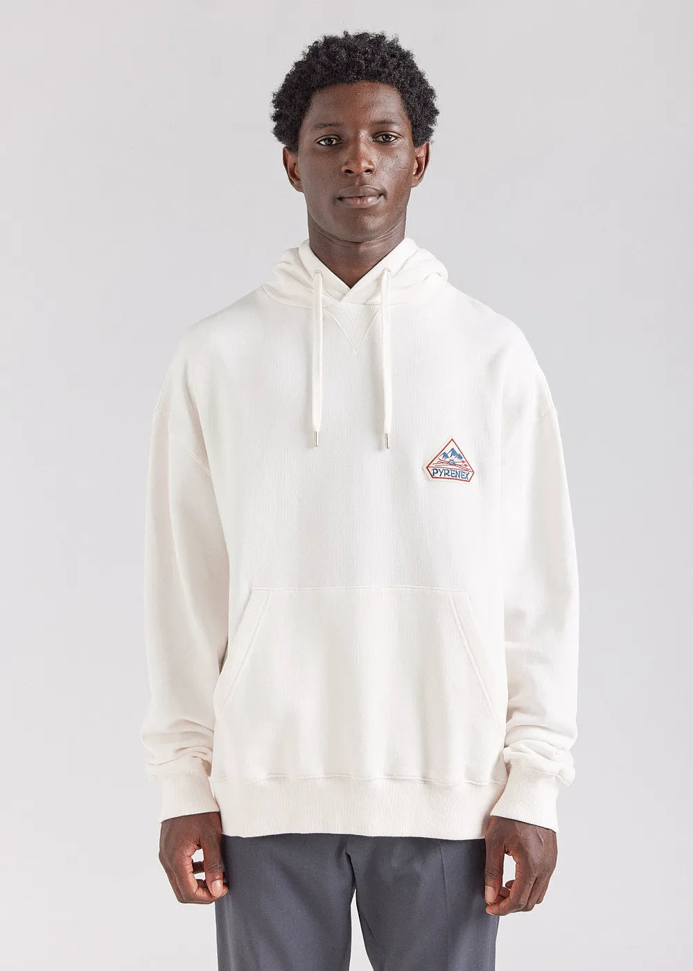 Pyrenex Journey Chalk unisex organic cotton hoodie