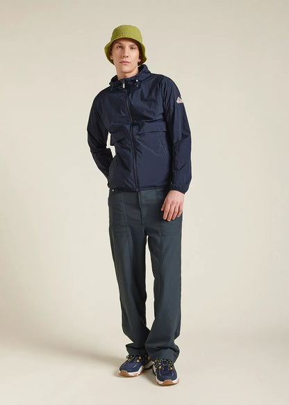 Ridge Deep Ink unisex hooded windbreaker