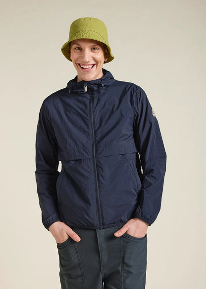 Ridge Deep Ink unisex hooded windbreaker