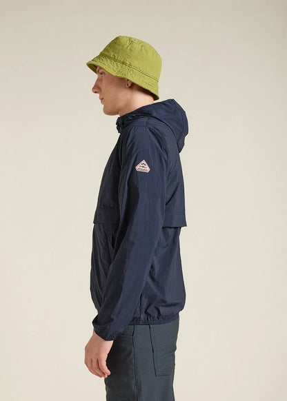 Ridge Deep Ink unisex hooded windbreaker