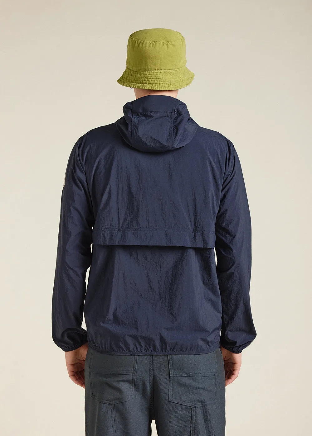 Ridge Deep Ink unisex hooded windbreaker