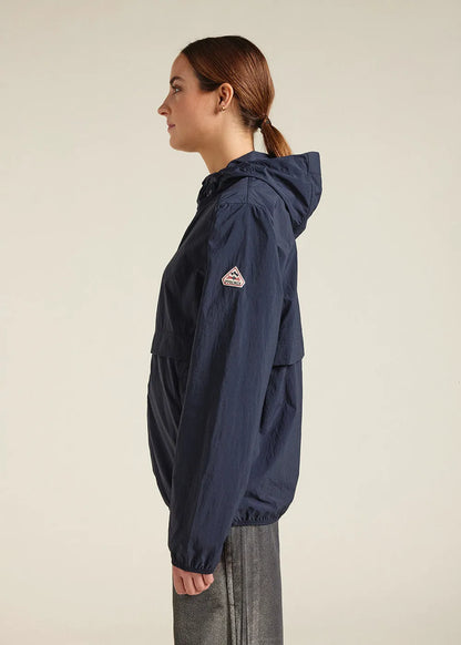 Ridge Deep Ink unisex hooded windbreaker