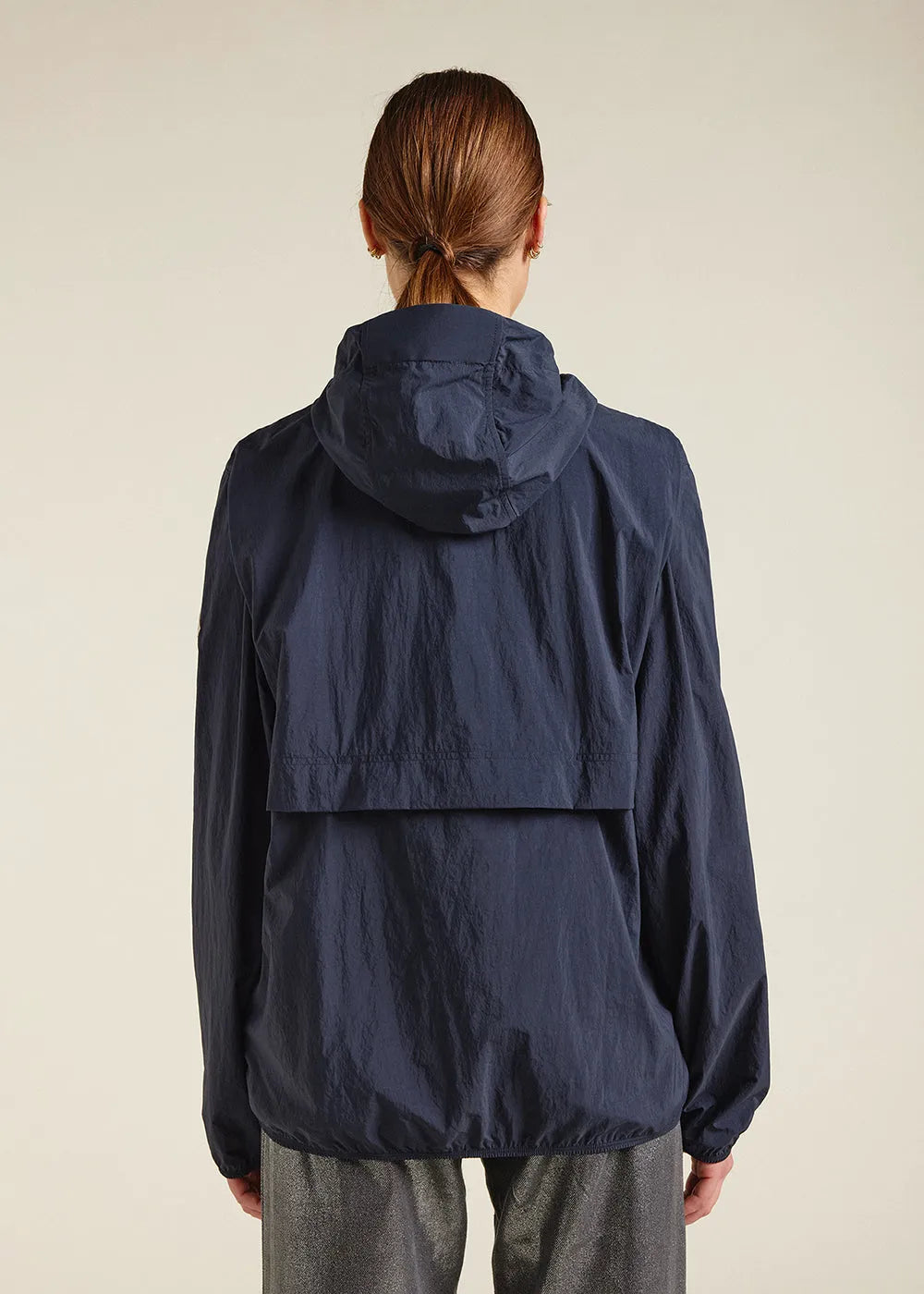 Ridge Deep Ink unisex hooded windbreaker
