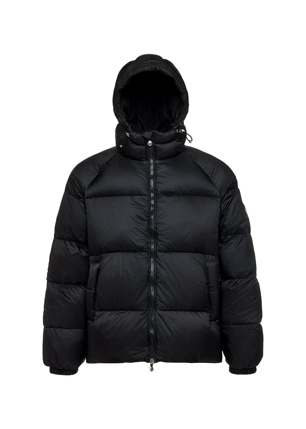 Pyrenex Sten unisex hooded ripstop down jacket in black