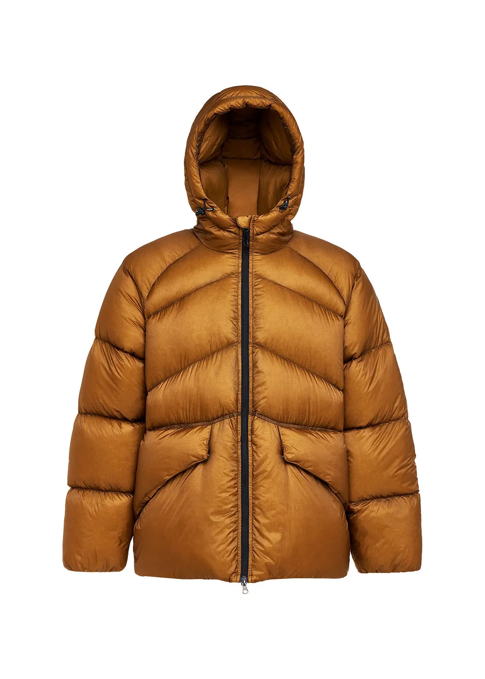 Pyrenex Stellar men's technical hooded down jacket bronze