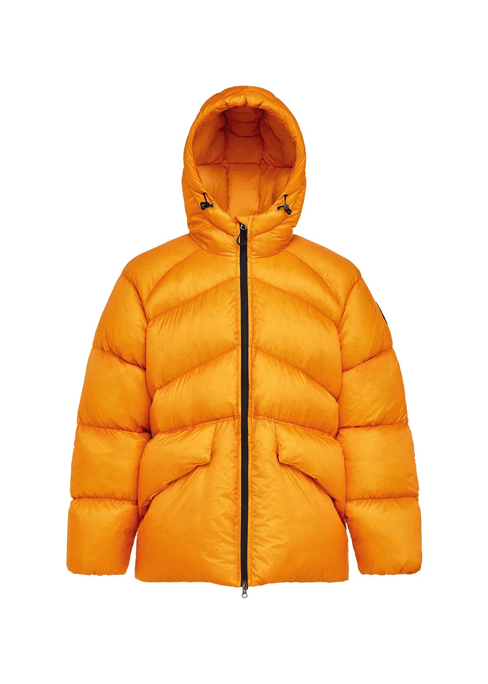 Pyrenex Stellar men's technical hooded down jacket in yellow