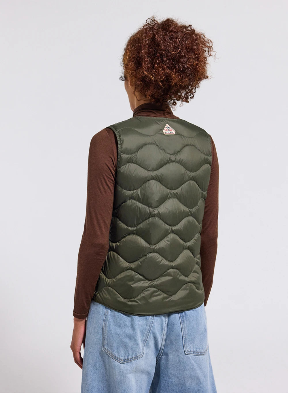 Pyrenex Orite Vest ultra-light sleeveless women's down jacket kaki