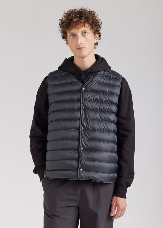 Reversible sleeveless gilet for men Pyrenex Ando deep khaki