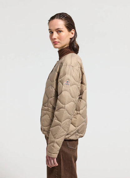 Pyrenex Orite beige ultra-lightweight women's down jacket