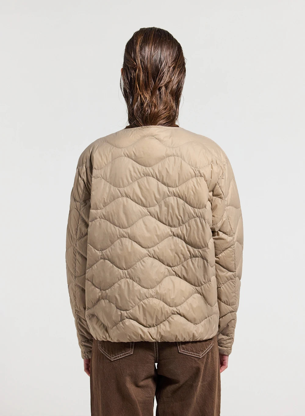 Pyrenex Orite beige ultra-lightweight women's down jacket