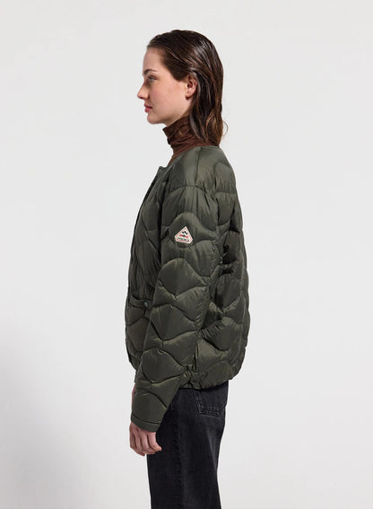 Pyrenex Orite khaki ultra-lightweight women's down jacket