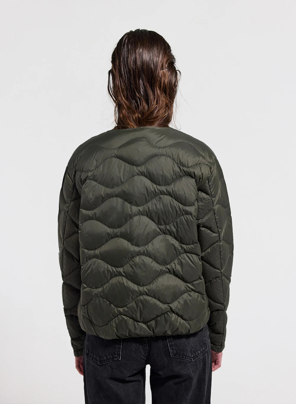 Pyrenex Orite khaki ultra-lightweight women's down jacket