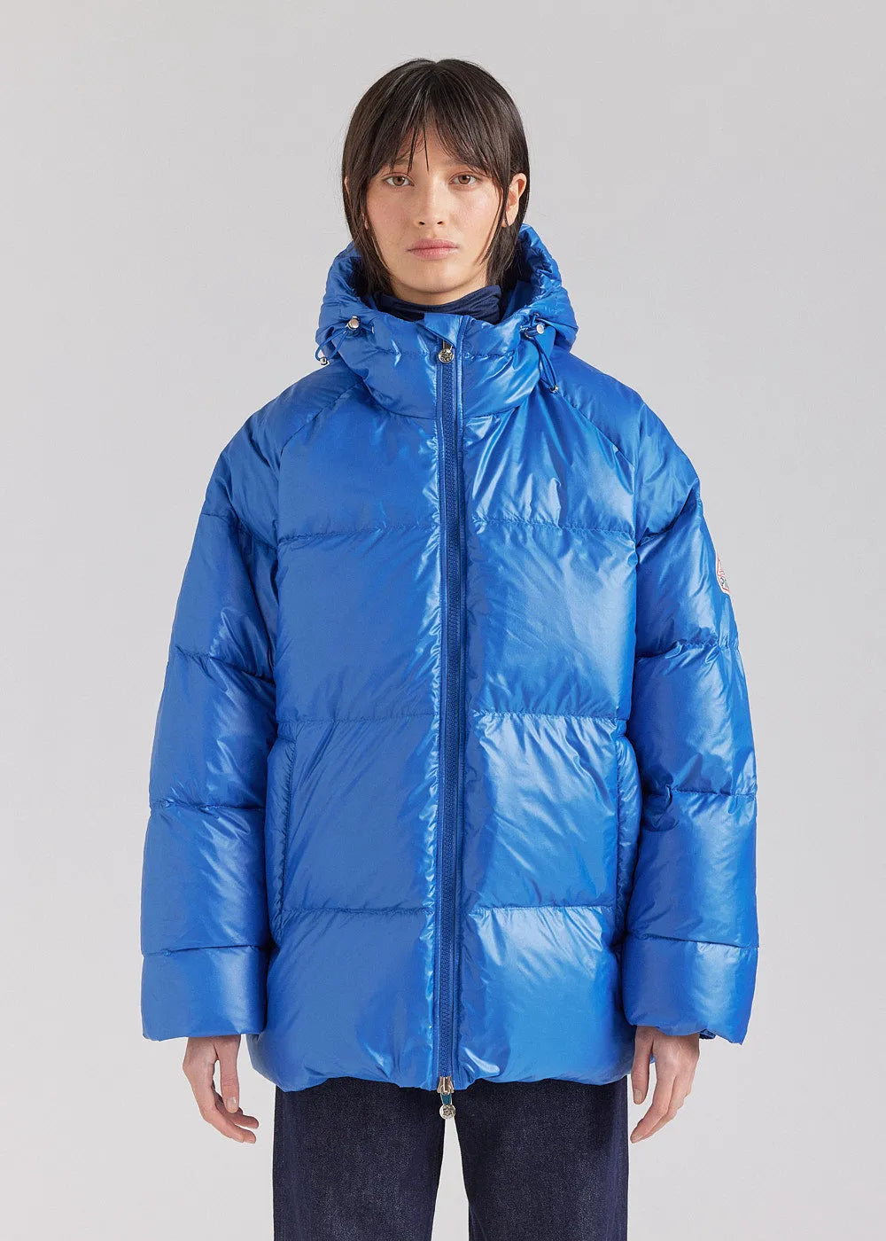Unisex hooded down jacket Pyrenex Sten Adriatic