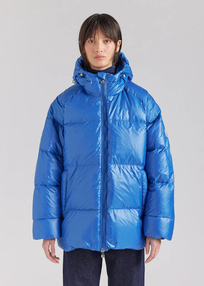 Unisex hooded down jacket Pyrenex Sten Adriatic