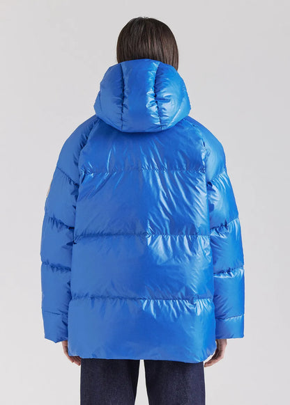 Unisex hooded down jacket Pyrenex Sten Adriatic
