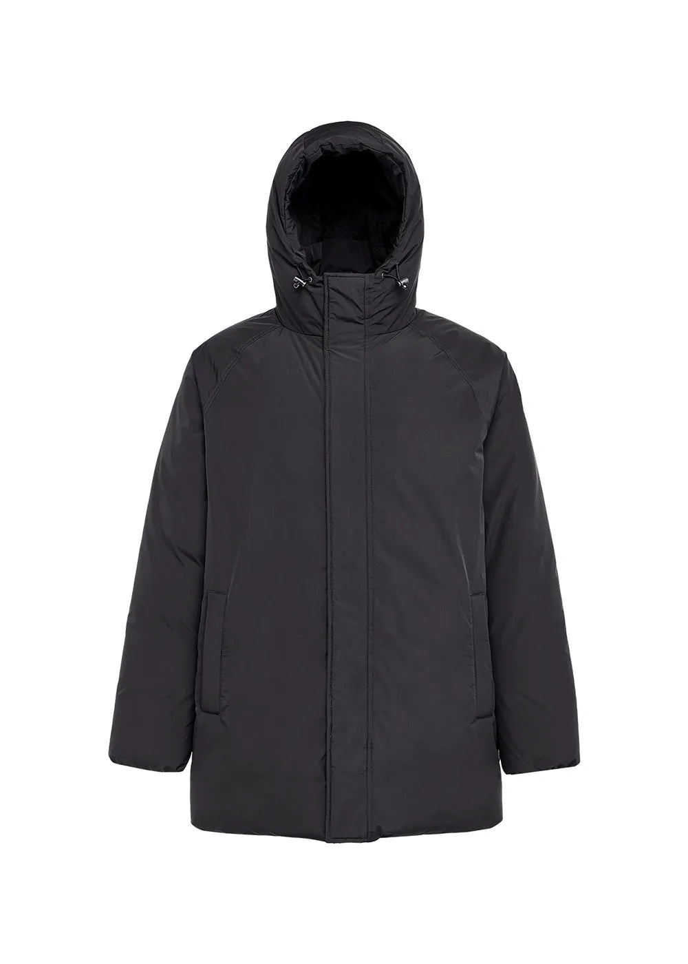 Pyrenex Spark men's hooded parka in natural down black