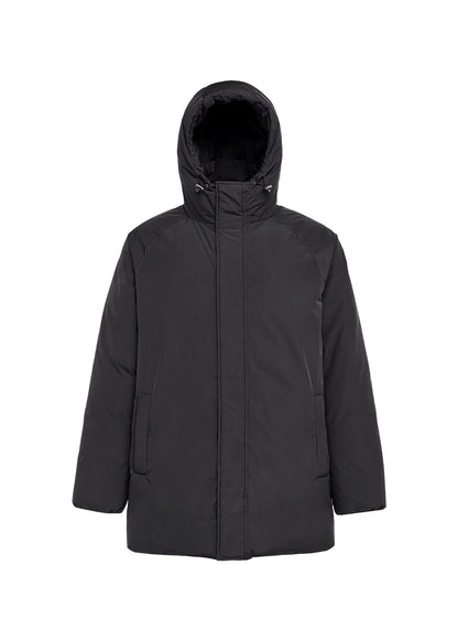 Pyrenex Spark men's hooded parka in natural down black