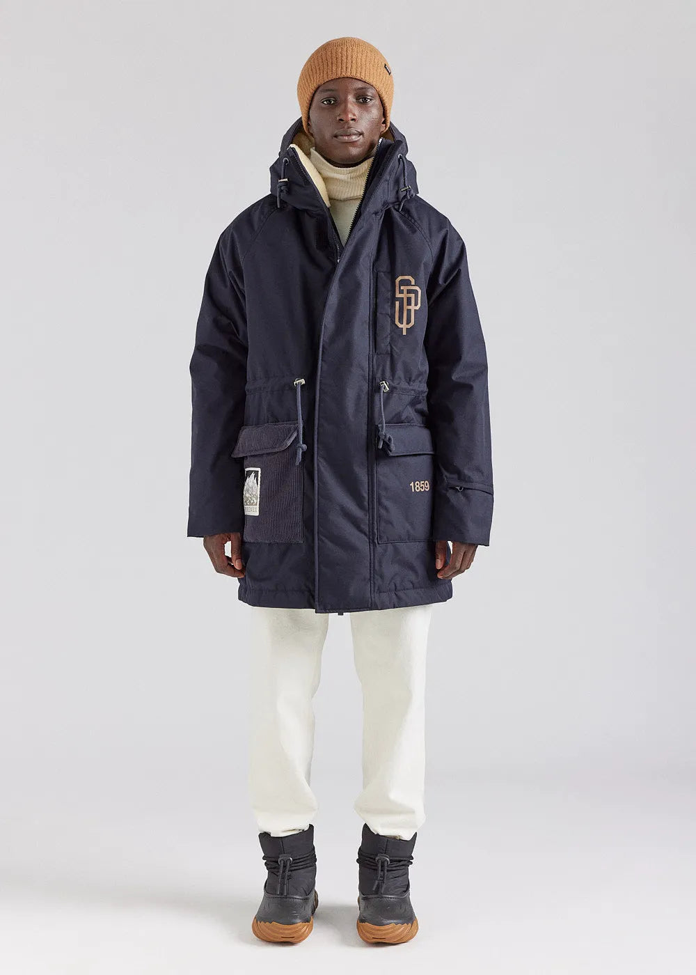 Men's winter parka Pyrenex x Supakitch PRK Deep Ink