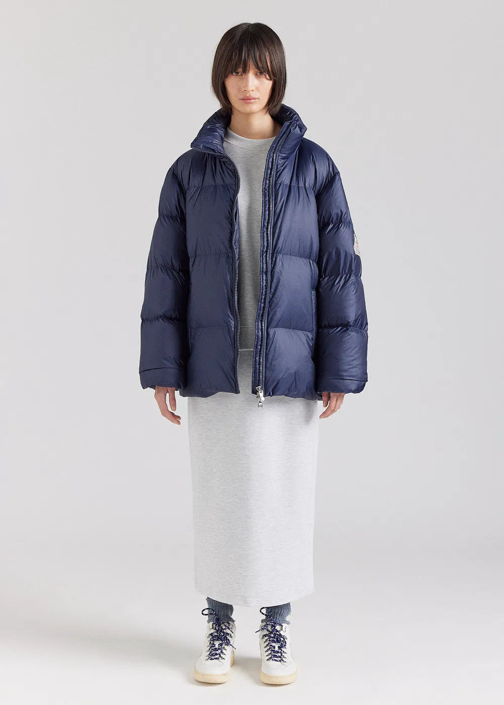 Unisex down jacket Pyrenex Shift in matte Amiral fabric