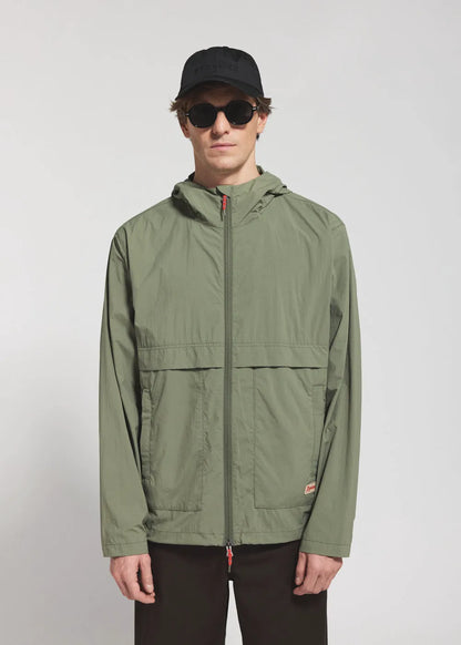 Pyrenex Soulere unisex hooded windbreaker khaki