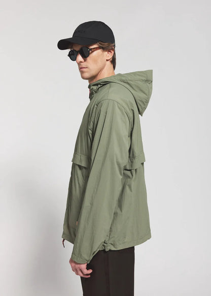 Pyrenex Soulere unisex hooded windbreaker khaki
