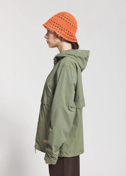 Pyrenex Soulere unisex hooded windbreaker khaki