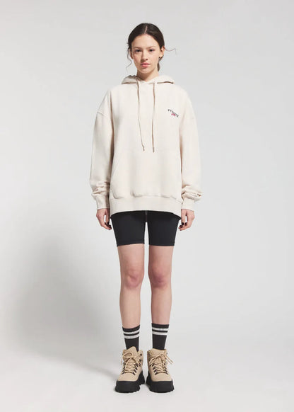 Pyrenex Sierra unisex organic cotton hoodie in cream