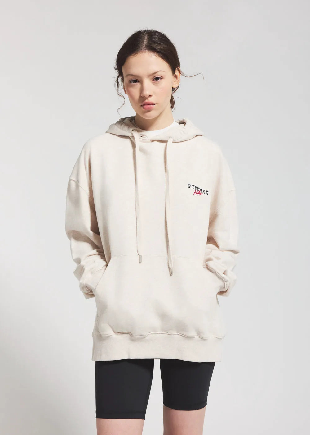Pyrenex Sierra unisex organic cotton hoodie in cream