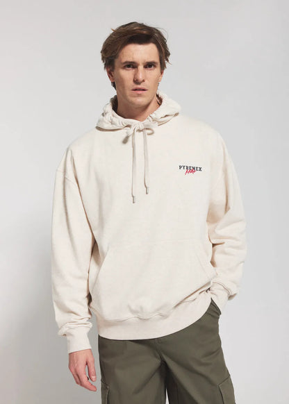 Pyrenex Sierra unisex organic cotton hoodie in cream