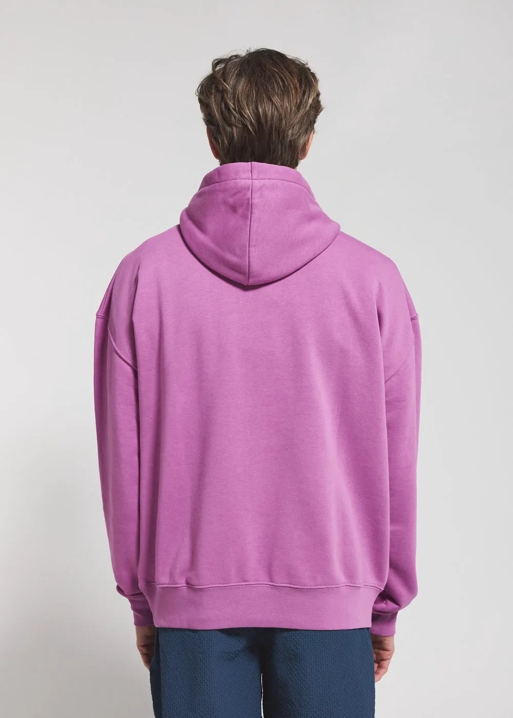 Pyrenex Sierra unisex organic cotton hooded pullover in violet