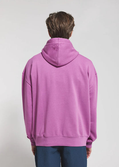 Pyrenex Sierra unisex organic cotton hooded pullover in violet