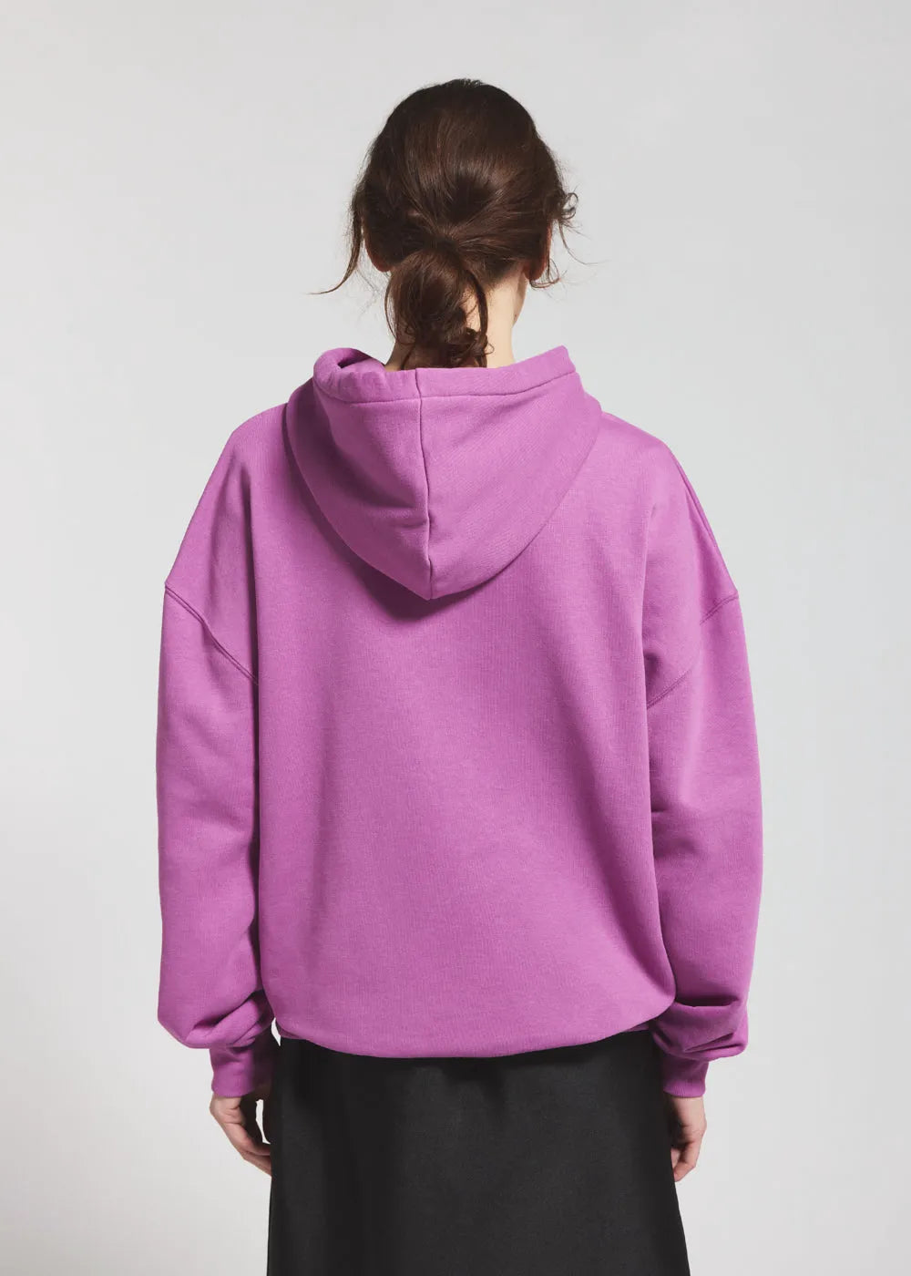 Pyrenex Sierra unisex organic cotton hooded pullover in violet