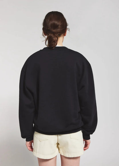 Unisex organic cotton sweatshirt Pyrenex Cliff black