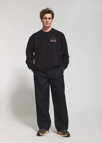 Unisex organic cotton sweatshirt Pyrenex Cliff black