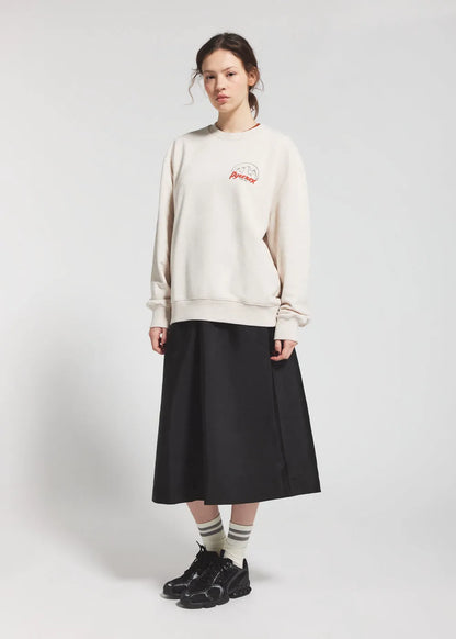 Pyrenex Cliff unisex organic cotton sweatshirt in cream