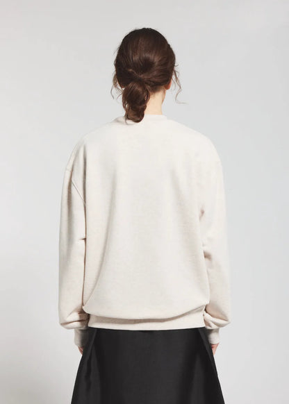 Pyrenex Cliff unisex organic cotton sweatshirt in cream