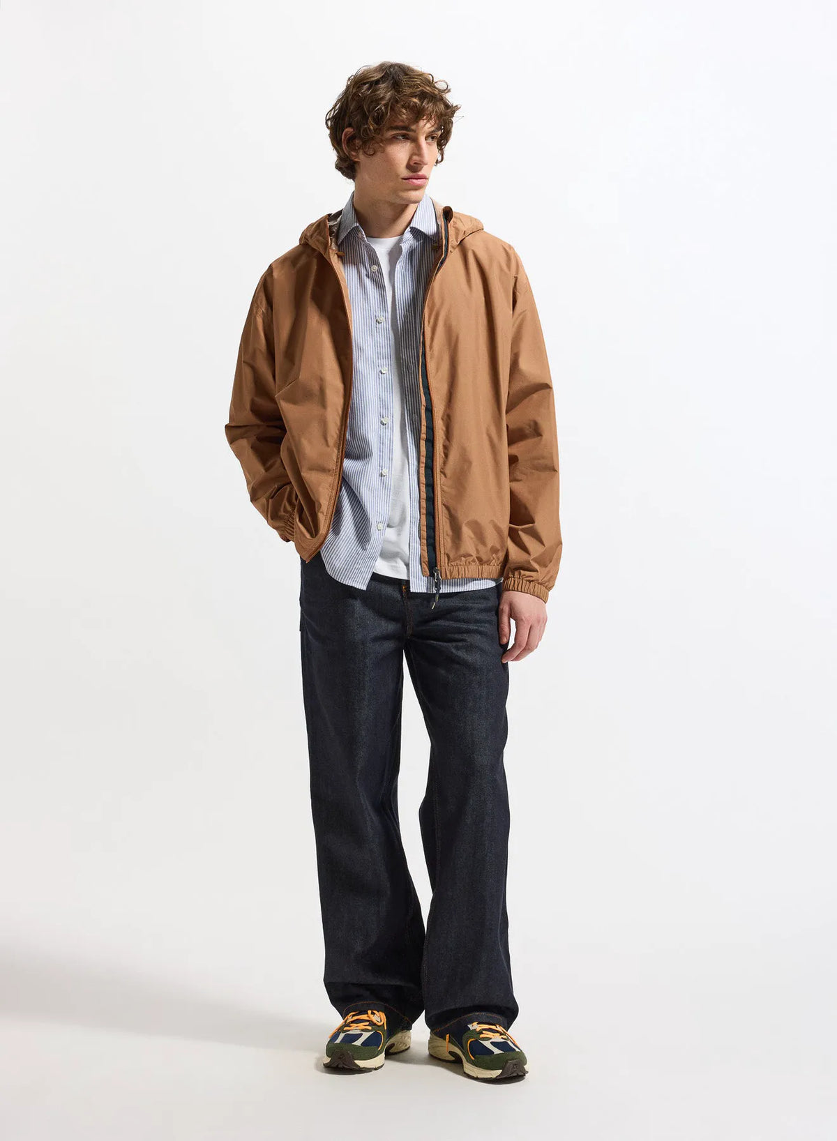 Unisex waterproof windbreaker Pyrenex Ensure terracotta brown