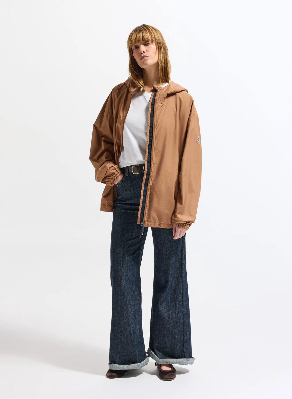 Unisex waterproof windbreaker Pyrenex Ensure terracotta brown