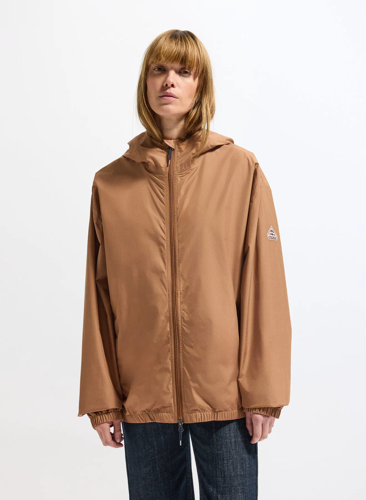 Unisex waterproof windbreaker Pyrenex Ensure terracotta brown
