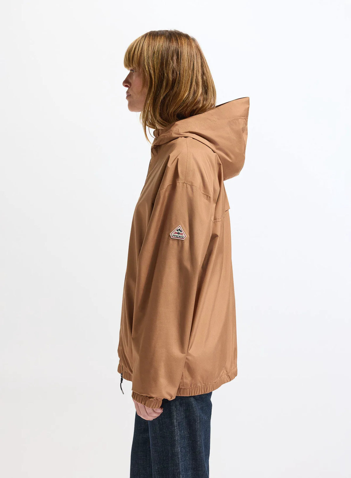 Unisex waterproof windbreaker Pyrenex Ensure terracotta brown