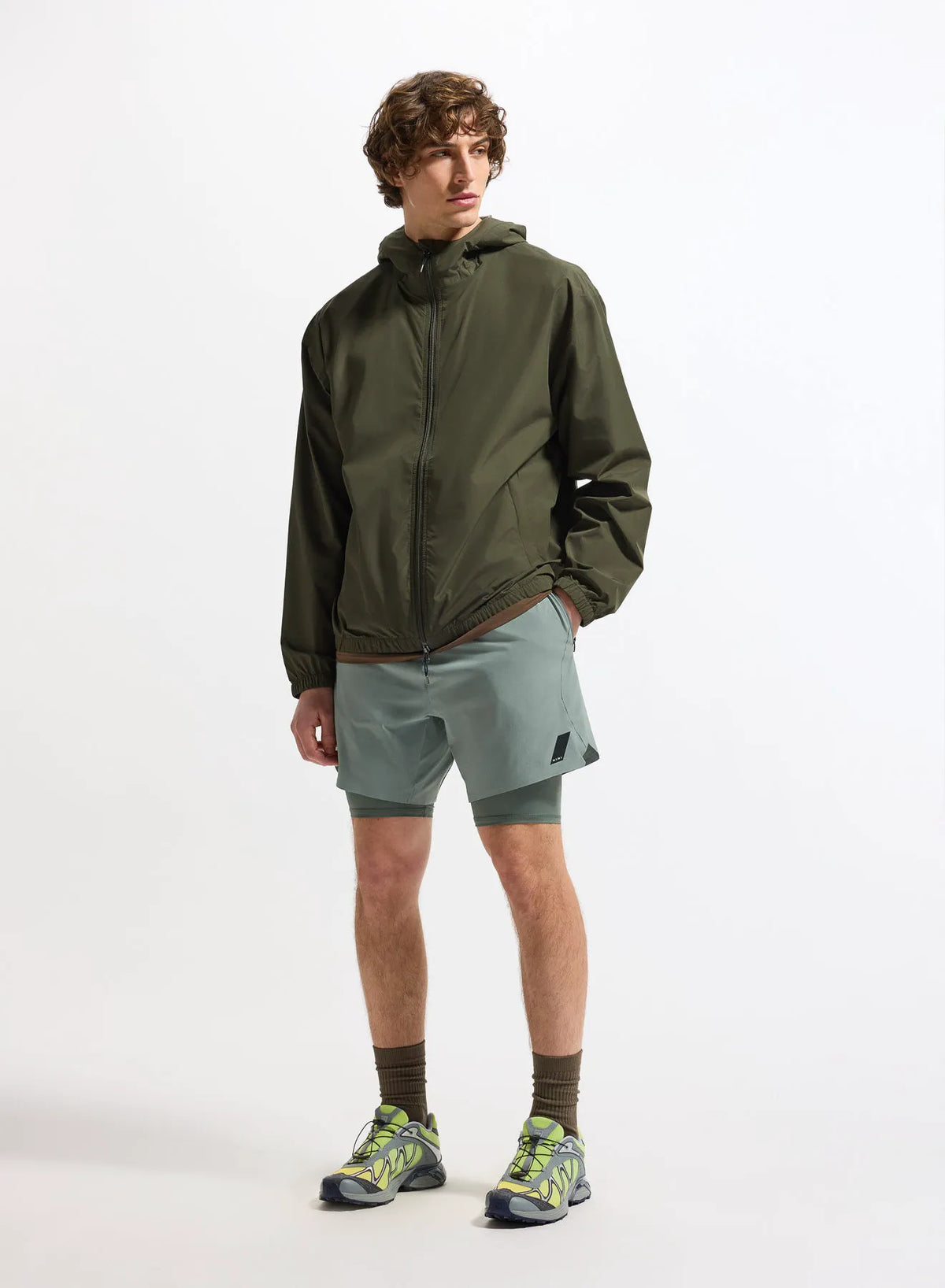 Pyrenex Ensure unisex waterproof windbreaker khaki