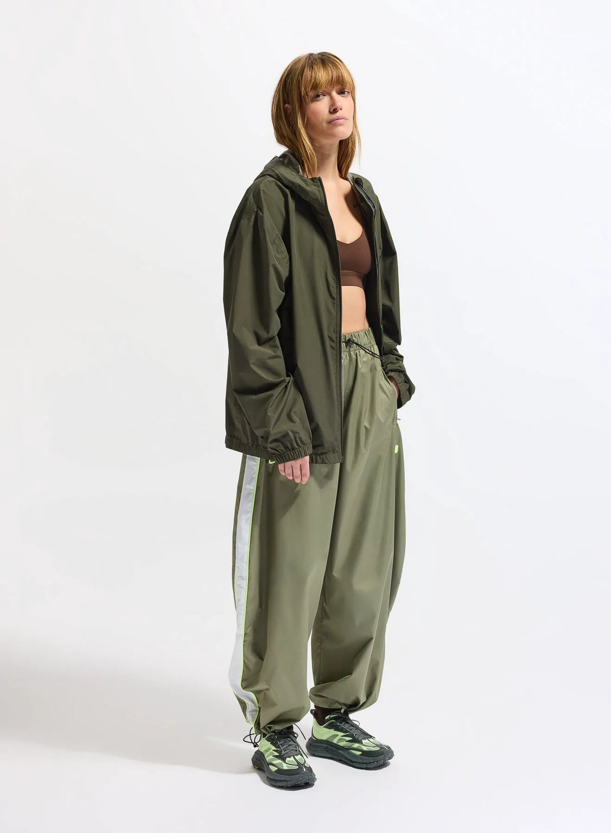 Pyrenex Ensure unisex waterproof windbreaker khaki
