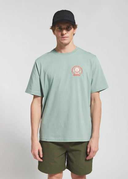 Pyrenex Mfg Tee unisex organic cotton T-shirt water green